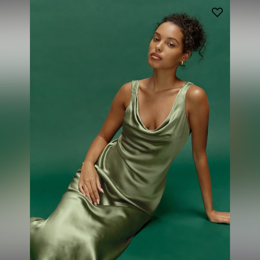 Reformation “Brynn” Silk Dress -size 8